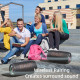 Enceinte Bluetooth Portable Extérieur 50W Bluetooth 5.2 Batterie 8000mAh Lumières RGB Appairage Stéréo - www.yonis-shop.com