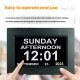 Horloge Calendrier Numérique 7 Pouces Pour Seniors Avec Rappels Médicaments 5 Alarmes Et Lecture USB
