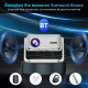 Vidéoprojecteur 720P 180 ANSI WiFi Double Bande Bluetooth 5.1 Avec Mise Au Point Électrique Et Suppo