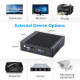 Mini PC Windows Quad-Core Économique et Silencieux avec Double Sortie HDMI VGA et Multi-Ports Pour P