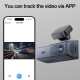 Dashcam HD 1K Avec Double Caméra Enregistrement Nocturne Et Écran IPS 1.47 Pouces 120 Degrés Angle L