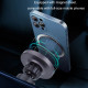 Chargeur Magsafe 15W Support Téléphone Sans Fil Magnétique Lumineux Pour Voiture et Bureau