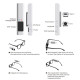 Lunettes Connectées HD 2.7K Caméra FPV Écran Couleur IPS Prise de Vue Facile Ultra Grand Angle 110° 