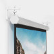 Support Mural Vidéoprojecteur Blanc Réglable Pour Écran Jusqu'à 20kg Installation Facile Sur Mur Ou 