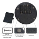 Réveil Volant Multifonction LED Pour Étudiants Avec Hélice Amovible En Plastique ABS Noir