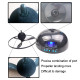 Réveil Volant Multifonction LED Pour Étudiants Avec Hélice Amovible En Plastique ABS Noir