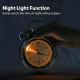 Horloge Réveil Métal Noir 4.5 Pouces Sans Tic-Tac Avec Lumière Nocturne et Sonnerie Extra Forte