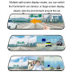 Dashcam Haute Définition Triple Caméra Avec Connexion WIFI Et Écran Tactile 10 Pouces - www.yonis-shop.com
