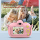 Appareil Photo Numérique Enfant 12MP 1080P Vidéo HD Écran 2 Pouces Zoom 4X Couleur Rose