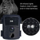 Caméra De Chasse 20MP 1080P HD Infrarouge Étanche Avec Vision Nocturne Et Détection De Mouvement