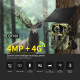 Caméra De Chasse Solaire 4MP Avec Alerte PIR Et Vision Nocturne 25m Pour Surveillance Animale