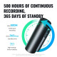 Dictaphone HD Réduction de Bruit Commande Vocale Magnétique 16GB Enregistrement Intelligent Longue D