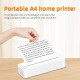 Mini Imprimante Bluetooth Sans Encre A4 Portable Pour Étudiants Bureau Maison Photos - www.yonis-shop.com