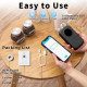 Mini Imprimante Thermique Portable Bluetooth Avec 5 Rouleaux Papier Vert