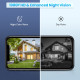Camera IP Full HD 1080P 4G Surveillance Solaire Vision Nocturne Audio Bidirectionnel Alarme PIR Rada
