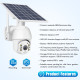 Camera IP Full HD 1080P 4G Surveillance Solaire Vision Nocturne Audio Bidirectionnel Alarme PIR Rada