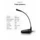 Microphone USB Haute Sensibilité RGB Gaming Gooseneck Pour Ordinateur