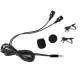 Microphone Lavalier Filaire Double Tête Pour Deux Personnes Live Téléphone Mobile K Song Microphone 