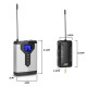 Microphone Lavalier Sans Fil Polyvalent Pour Enregistrement USB et Vlog Avec Support et Batterie Lon