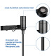 Microphone Lavalier Sans Fil Polyvalent Pour Enregistrement USB et Vlog Avec Support et Batterie Lon