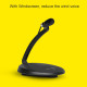 Microphone USB Professionnel Condensateur Avec Support Compatible PC et Mac Pour Diffusion En Direct