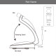 Microphone USB Professionnel Condensateur Avec Support Compatible PC et Mac Pour Diffusion En Direct