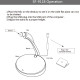 Microphone USB Professionnel Condensateur Avec Support Compatible PC et Mac Pour Diffusion En Direct
