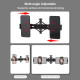 Kit Ring Light LED 16cm avec Trépied Réglable et Support Double Téléphone pour Vlogging et Diffusion en Direct - www.yonis-sh...