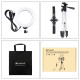 Kit Ring Light LED 16cm avec Trépied Réglable et Support Double Téléphone pour Vlogging et Diffusion en Direct - www.yonis-sh...