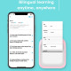 Mini Imprimante Bluetooth Portable Thermique Rose Avec 3 Rouleaux De Papier Coloré 200DPI Haute Réso