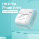 Mini Imprimante Bluetooth Portable Thermique Rose Avec 3 Rouleaux De Papier Coloré 200DPI Haute Réso