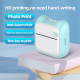 Mini Imprimante Bluetooth Portable Thermique Rose Avec 3 Rouleaux De Papier Coloré 200DPI Haute Réso