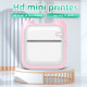 Mini Imprimante Bluetooth Portable Thermique Rose Avec 3 Rouleaux De Papier Coloré 200DPI Haute Réso