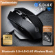 Souris Gaming Sans Fil Ergonomique 6 Boutons 1000/1200/1600 DPI Noir Bluetooth 4.0 et 5.0
