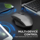 Souris Gaming Sans Fil Ergonomique 6 Boutons 1000/1200/1600 DPI Noir Bluetooth 4.0 et 5.0