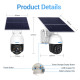 Camera IP Solaire 3MP Enregistrement 24h Alarme PIR Étanche Avec Stockage Cloud