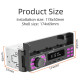 Autoradio Bluetooth MP3 Avec Assistant Vocal Intelligent FM AUX Type-C RCA Sortie Audio Support Téléphone Mobile - www.yonis-...