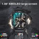 Montre Connectée Sport Bluetooth Appels Musique Surveillance Santé Étanche IP68 Multilingue