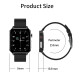 Montre Connectée Intelligente 1.7 Pouces Surveillance Santé Bluetooth IP68 Multisports Tactile Auton
