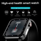 Montre Connectée Intelligente 1.7 Pouces Surveillance Santé Bluetooth IP68 Multisports Tactile Auton