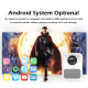 Vidéoprojecteur Android Full HD 1080P Portable 100 ANSI Lumens LED avec Batterie 2600mAh et HDMI pou
