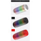 Enceinte Bluetooth LED Colorée Stéréo HiFi Sans Fil Avec Radio FM AUX NFC et Microphone Intégré Auto