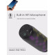 Enceinte Bluetooth LED Colorée Stéréo HiFi Sans Fil Avec Radio FM AUX NFC et Microphone Intégré Auto