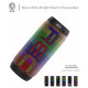 Enceinte Bluetooth LED Colorée Stéréo HiFi Sans Fil Avec Radio FM AUX NFC et Microphone Intégré Auto