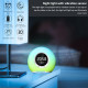 Enceinte Bluetooth Multifonction Avec Lumière d'Ambiance LED Alarme et Affichage Température Haut-pa