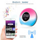 Enceinte Bluetooth Multifonction Avec Lumière d'Ambiance LED Alarme et Affichage Température Haut-pa