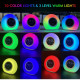 Enceinte Bluetooth Multifonction Avec Lumière d'Ambiance LED Alarme et Affichage Température Haut-pa