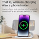 Enceinte Bluetooth 4 En 1 Multifonction Charge Sans Fil 15W Et Lumière LED Ambiance