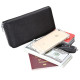 Porte-Carte Protection Magnétique RFID Portefeuille Antimagnétique Cuir Véritable Passeport Clés Voi