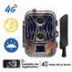 Caméra de Chasse 4G 4K Double Objectif Batterie 8000mAh Vision en Direct Live Infrarouge Invisible 940nm Détection 0,2s Étanc...